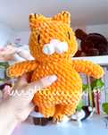 kotek garfield kot amigurumi pluszak maskotka zabawka handmade