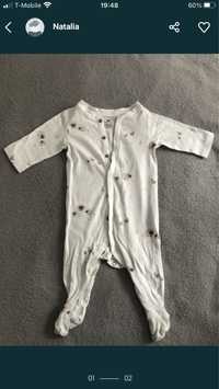 Pajacyk/pidżama niemowlęca H&M 56/62