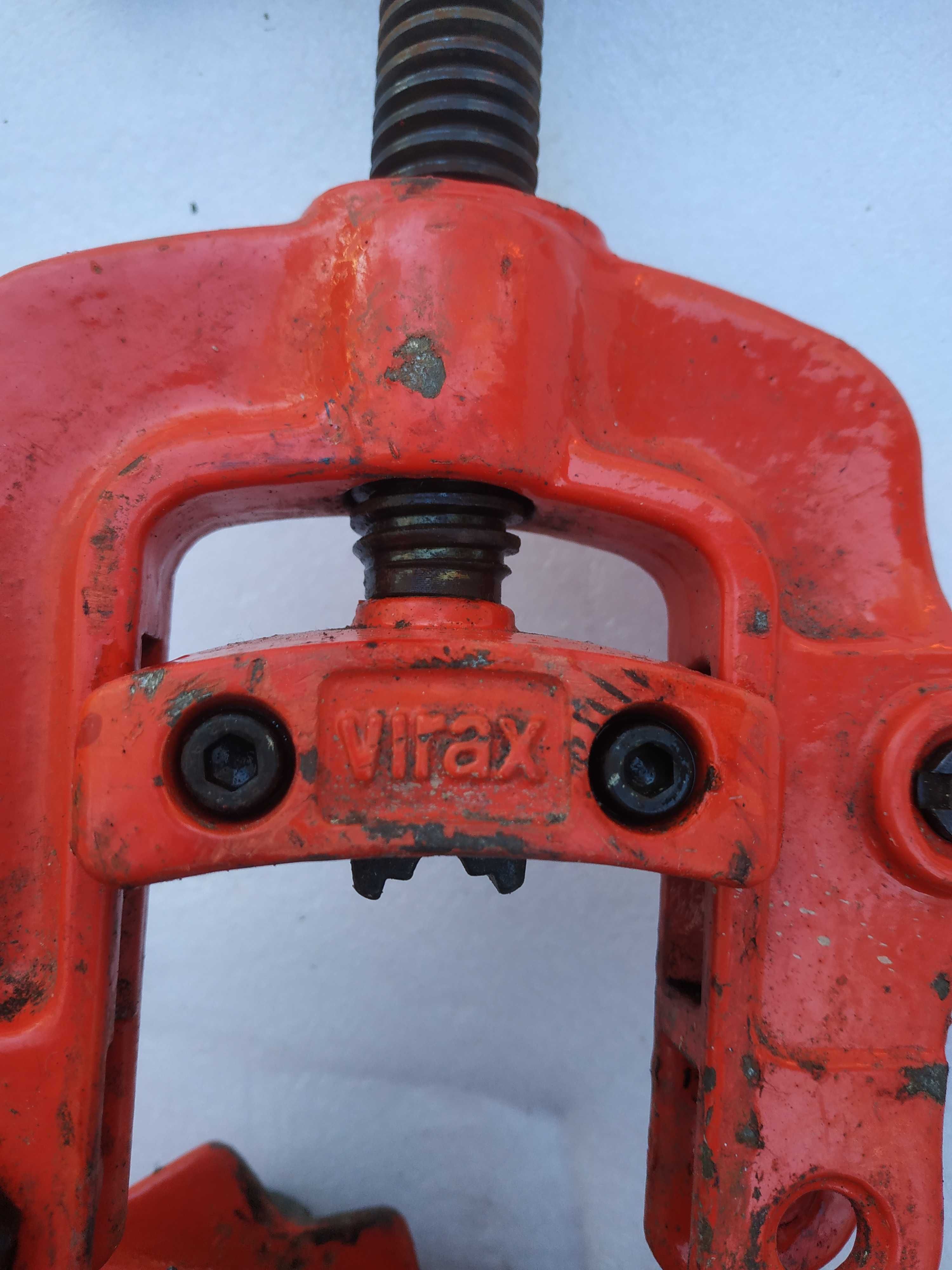 Imadło hydrauliczne 1/8'' 2'' VIRAX stojak hydrauliczny do gwintowania