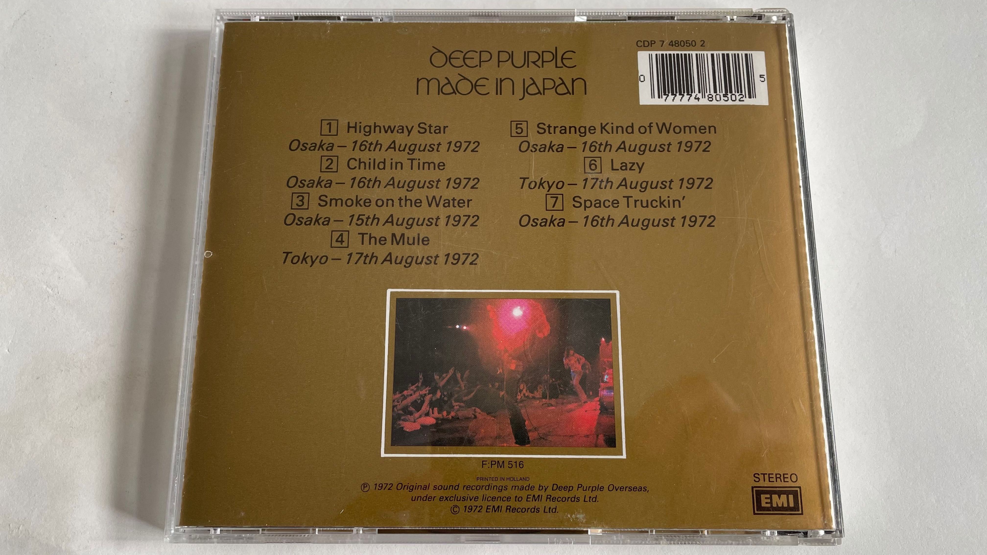 Deep Purple – Made In Japan - cd