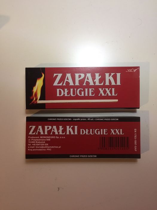 Zapałki długie XXL