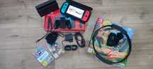 Nintendo Switch + Gry + Case - Używana - Polecam!