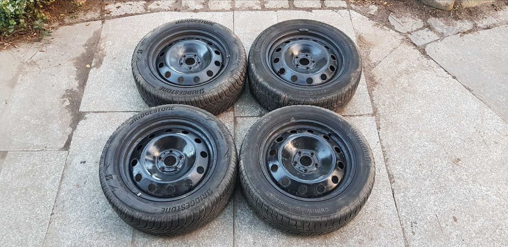 Koła Felgi Stalowe 17CALI Opony BRIDGESTONE 225/55R17 Zima Espace 4
