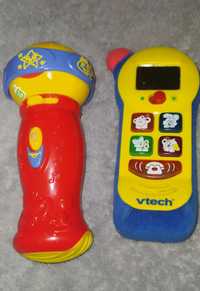 Игрушки детский телефон Vtech и микрофон Leap Frog