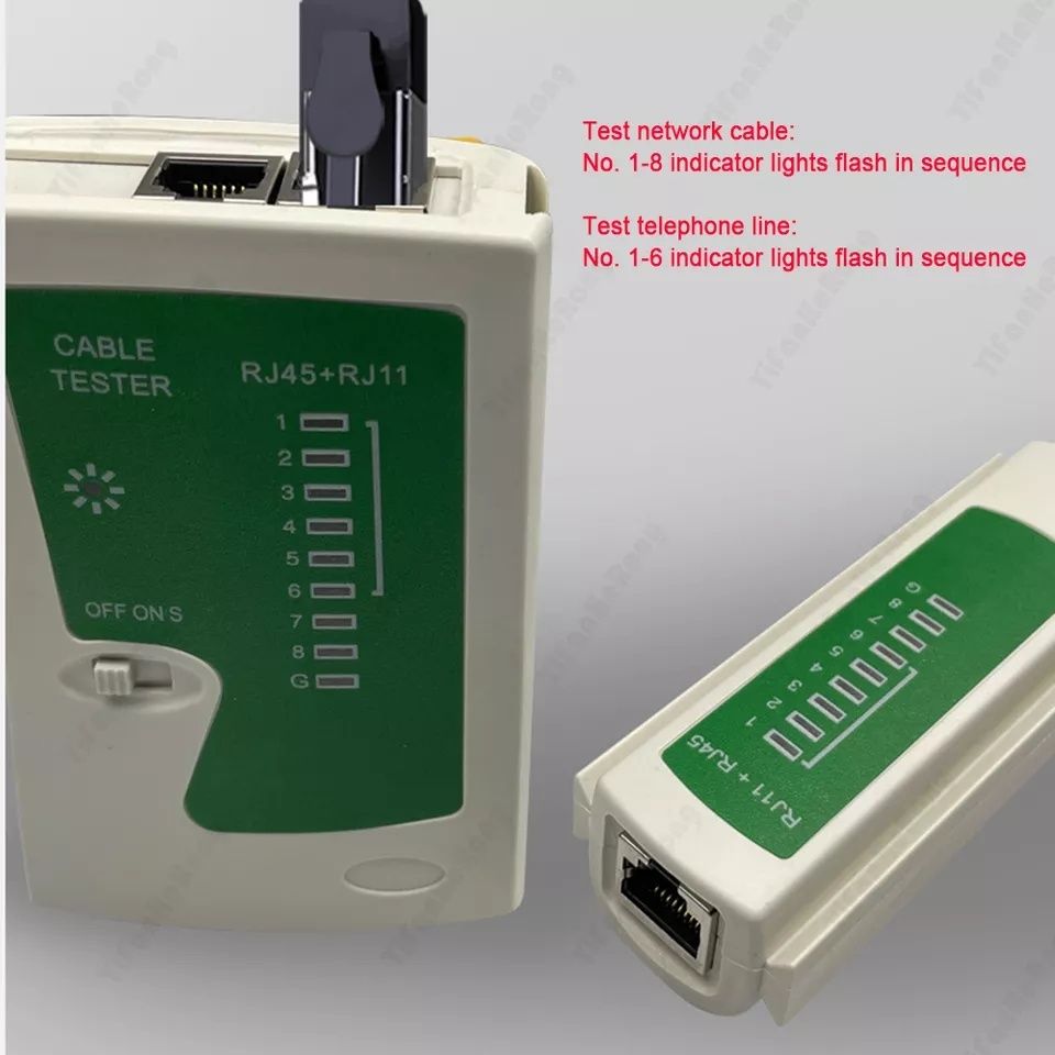 Testador Cabo Rede RJ45 RJ11 Cat5 Cat6
