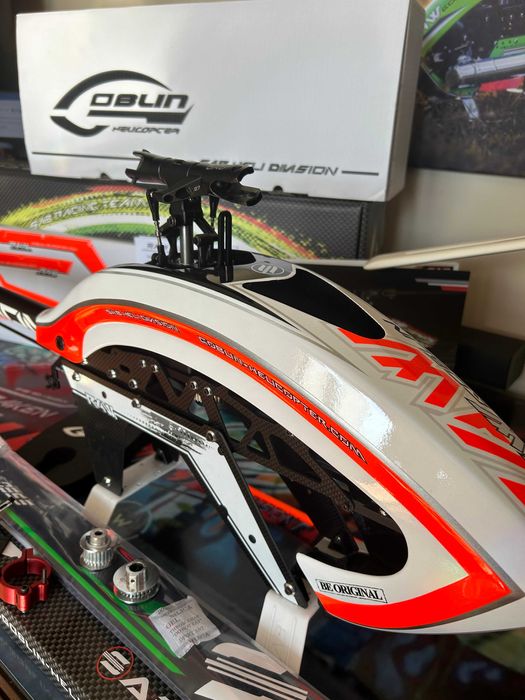 Helikopter RC Goblin Raw 580 zdalnie sterowany model SAB 2 kabiny
