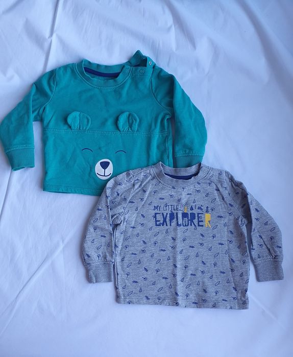 2 Світшоти на флісі р.74, набір, фірма німецька Poco Piano