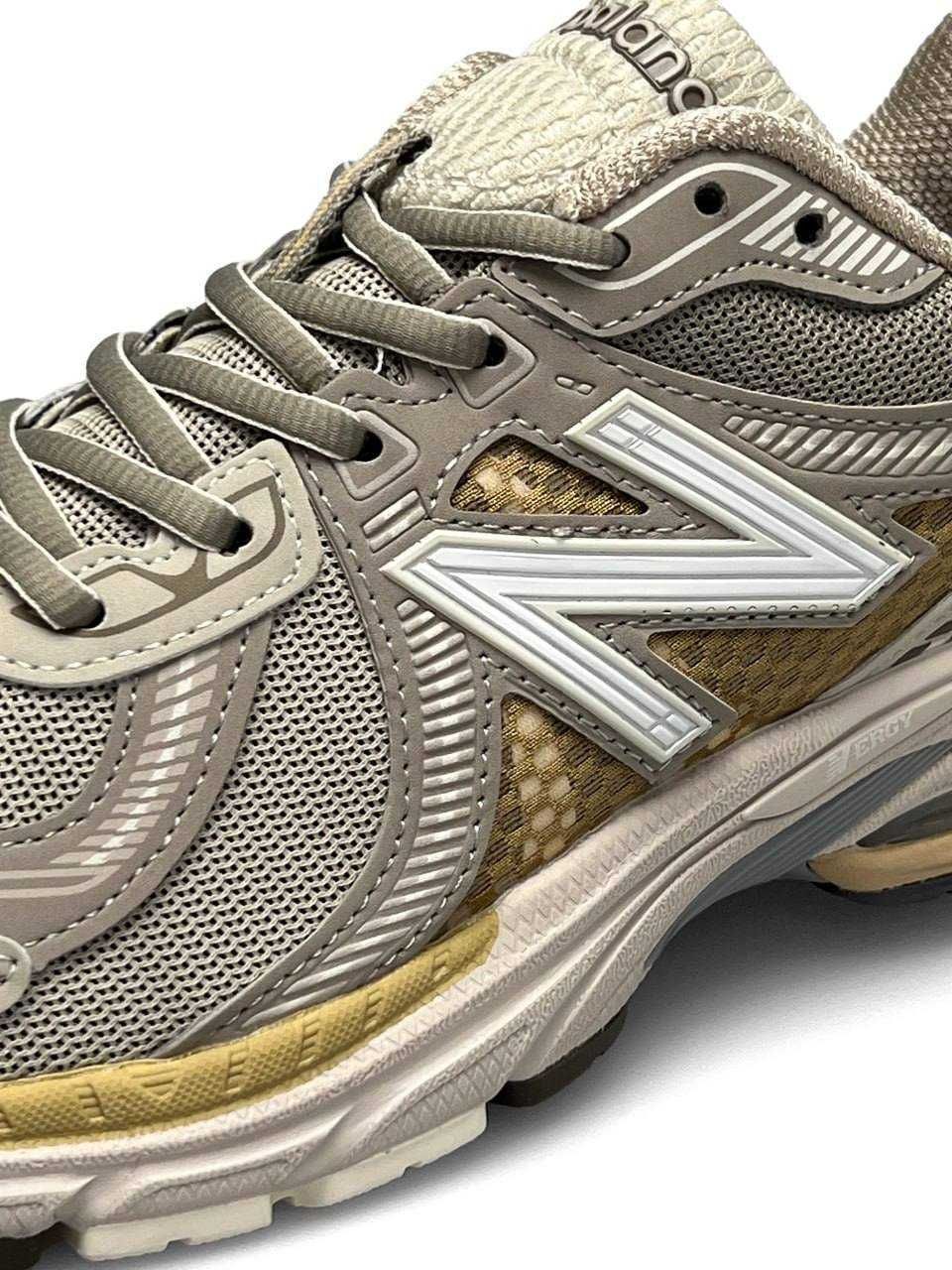 Кросівки New Balance 860v2 | Нью беленс весна літо бежеві білі срібні
