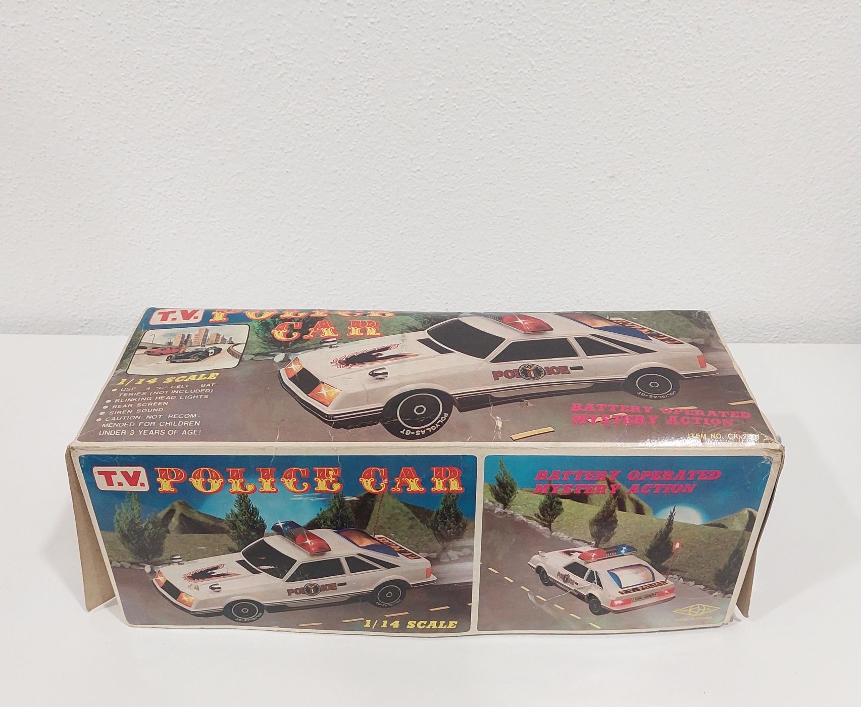 Brinquedo carro de polícia década de 80 NOVO ainda na caixa