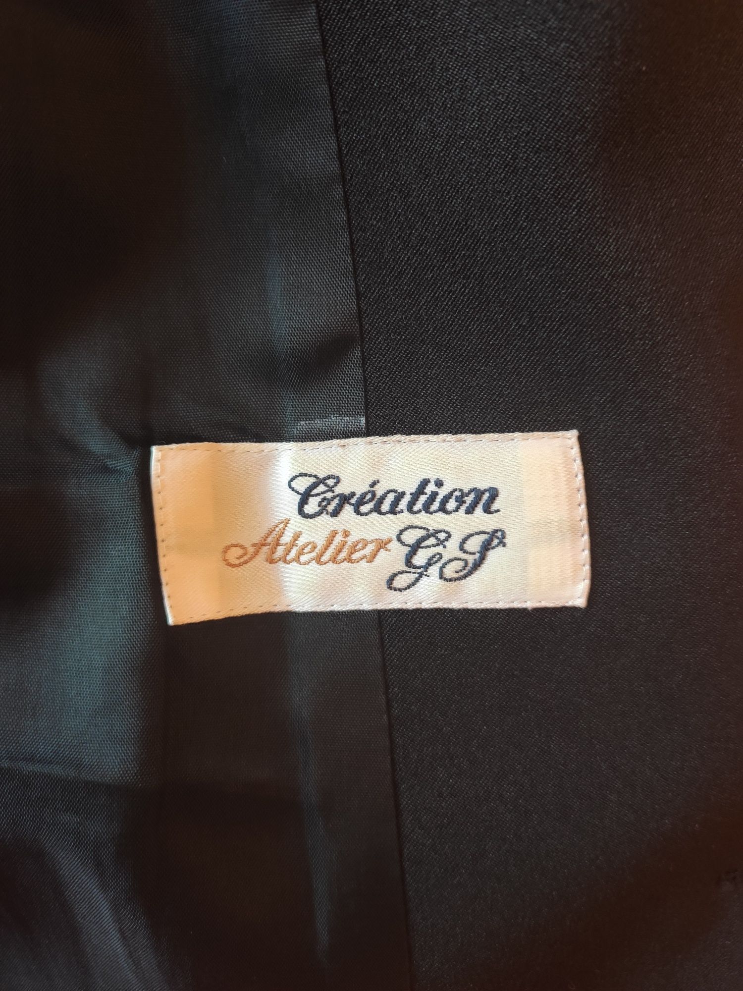Klasyczny Elegancki czarny Żakiet stan idealny