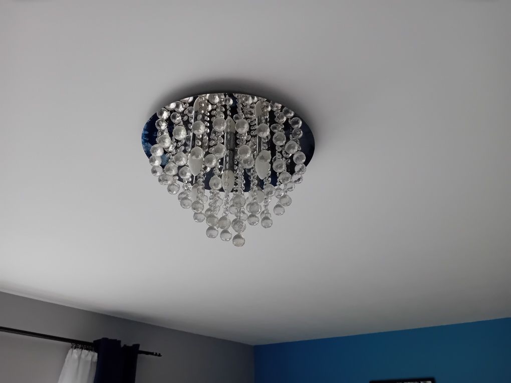 Zyrandol z kryształkami styl glamour