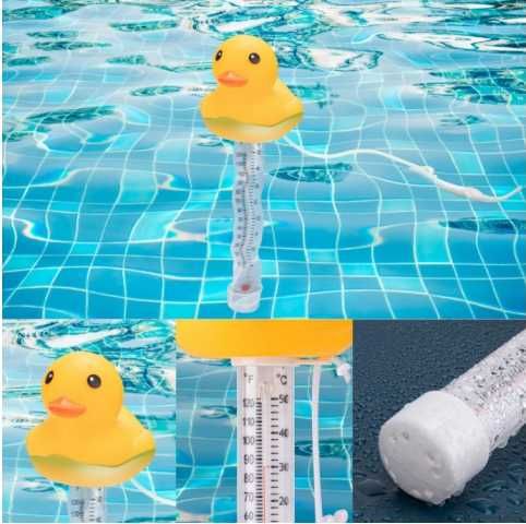 Termometr basenowy do basenu oczka jacuzzi pływająca kaczka 24cm