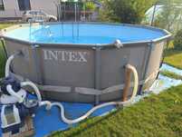 Basen INTEX+Pompa piaskowa+akcesoria