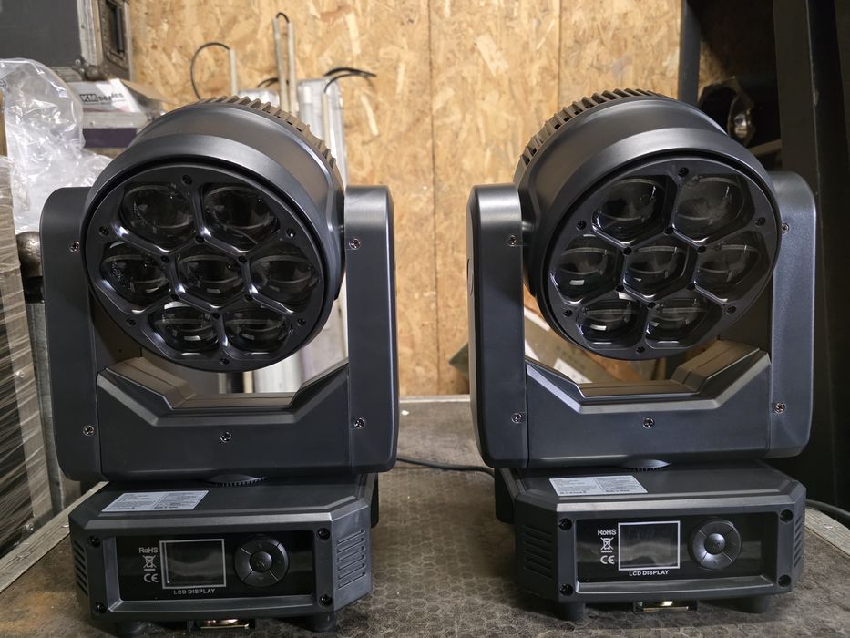 2 Moving head 7x40w bee eye com case