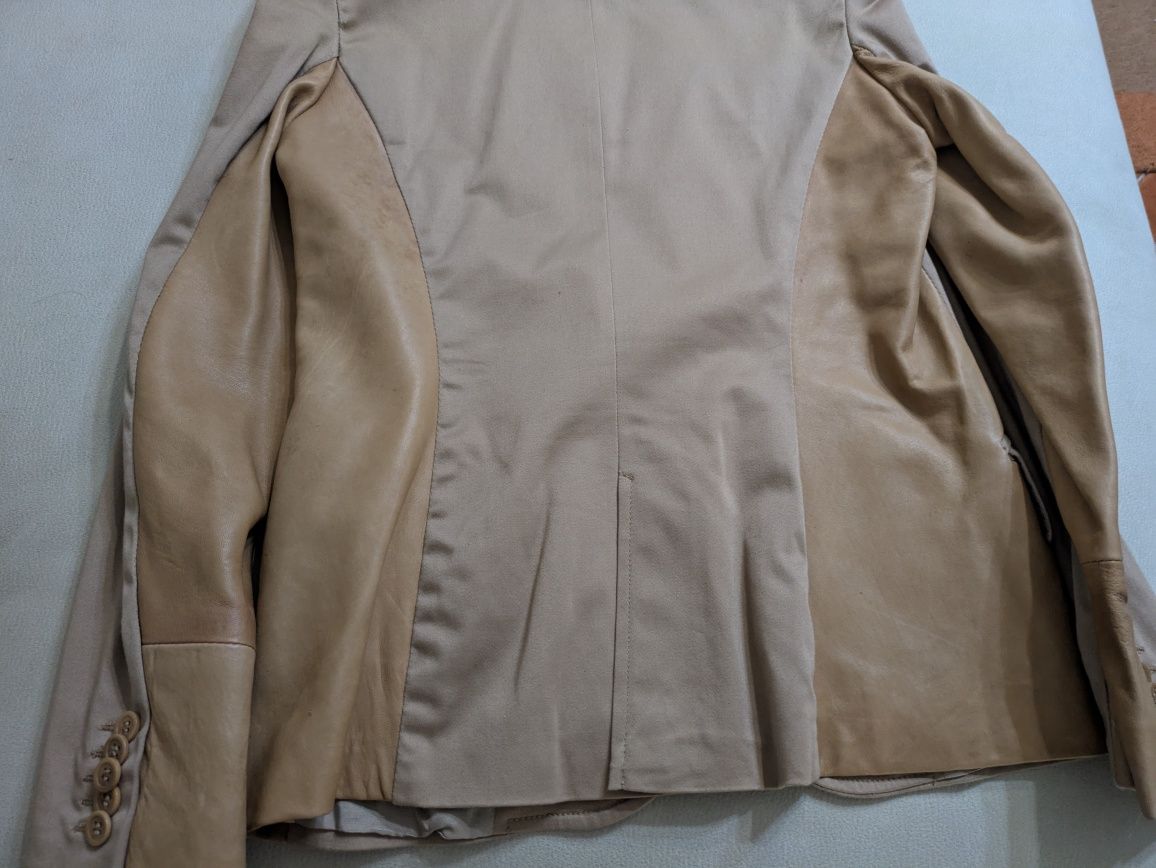 Blazer bege da Zara costumizado