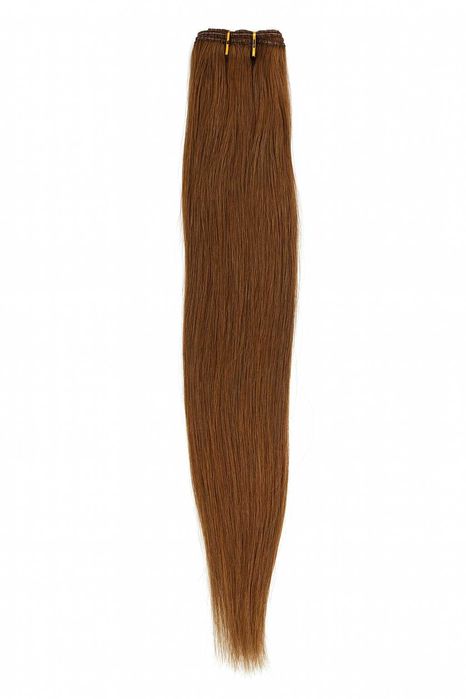 Naturalne włosy doczepiane w kolorze 7/brąz -50cm Nessaja salon peruk