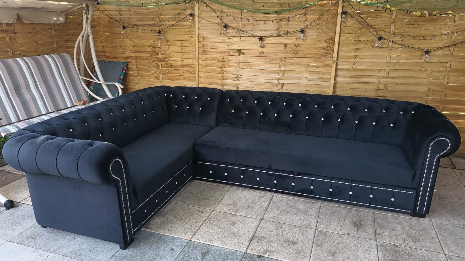Sofa Chesterfield IV III II I. Narożnik.