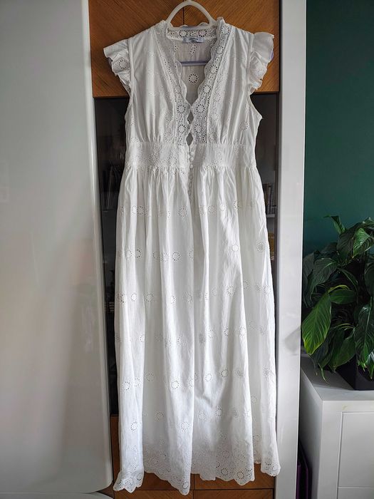 Biała koronkowa sukienka, Boho, sesja zdjęciowa