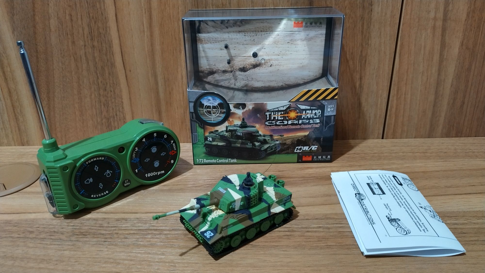 Радиоуправляемая модель танка Tiger 1:72