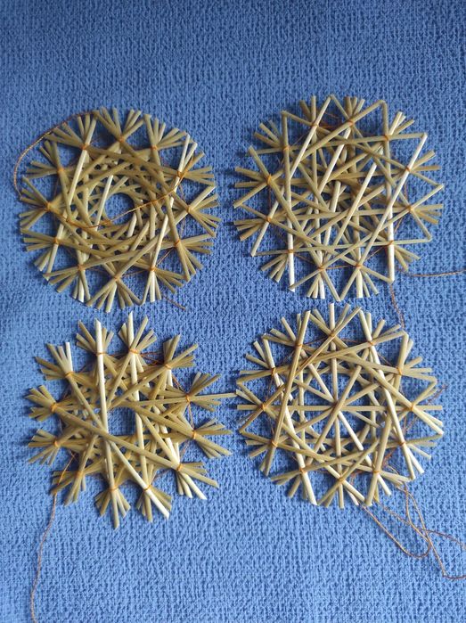 Зірки, сніжинки з соломи  .Силікагель   сушіння квітів  НАСІННЯ