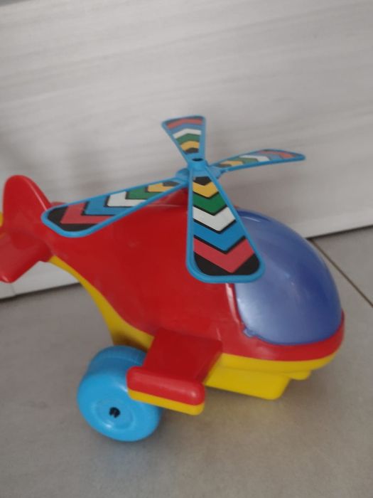 Duży helikopter chodzik pchacz jeździk pchanka