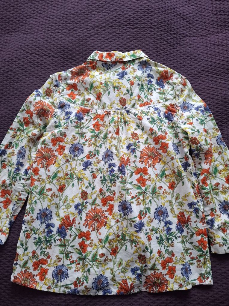 Koszula XS Zara w kwiatki