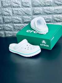 Женские Шлепанцы Crocs Белые Шлепанцы Кроксы