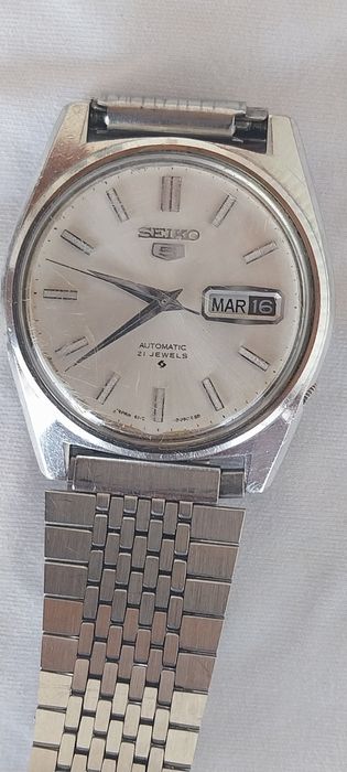 Relógio marca Seiko 5, 21 Jewels 6119, 017888 Japan A, automático