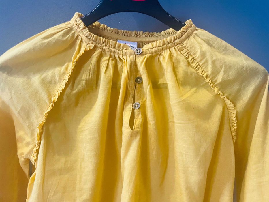 Bluzka letnia bawełniana długi rękaw Tape a loeil rozm. 128, y.8