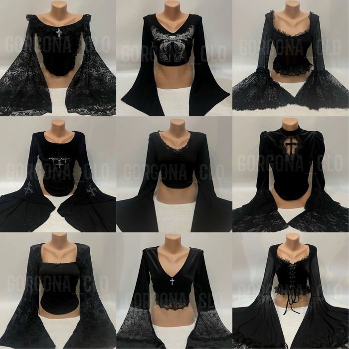 Готична блуза вінтаж