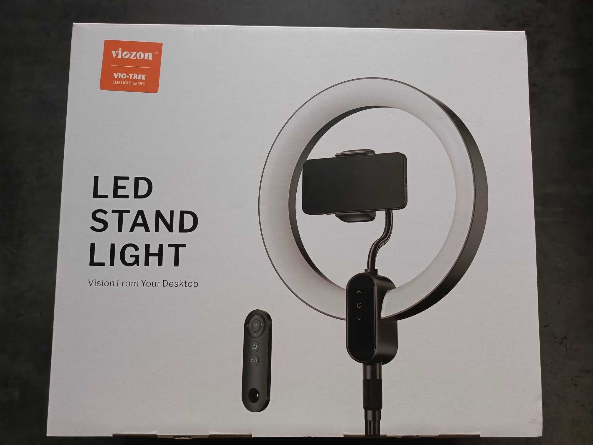 Lampa pierścieniowa LED ze statywem zmienna temperatura pilot