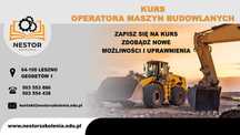 Kurs operatorów maszyn koparki/ładowarki/walce/równiarki