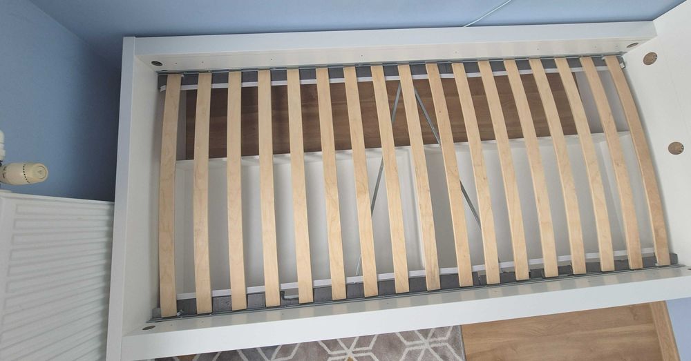 Łóżko 90x200 MALM IKEA +pojemniki+materac+gratisy