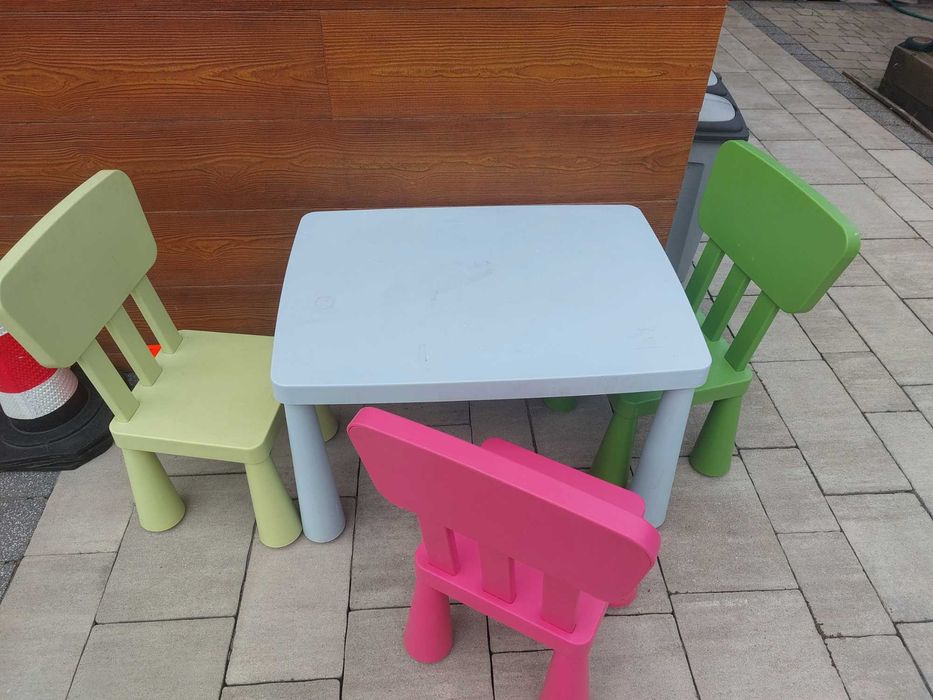 Stolik z krzeslami ikea