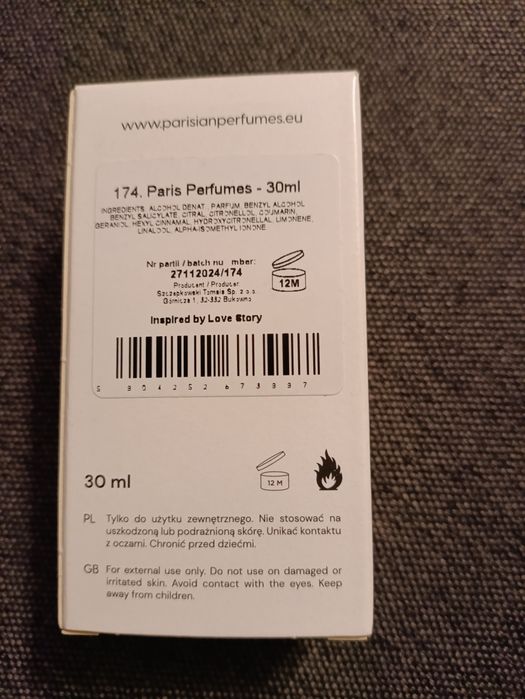 Paris Perfumes N'174, 30 ml, inspirowane Chloe Love Story