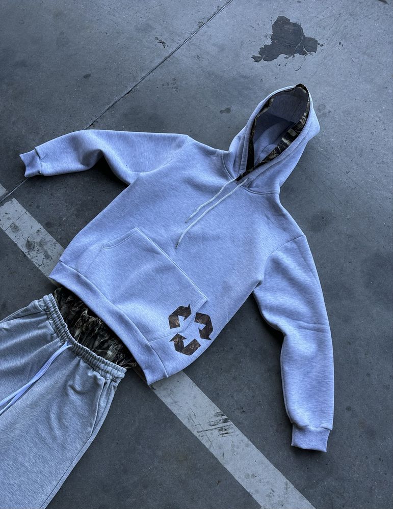 Худи с двойным капюшоном indoorclo/ Desert hoodie indoorclo