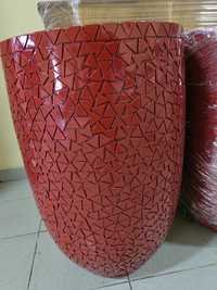 Vaso decorativo vermelho