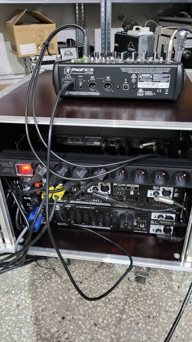 HK Audio VC2400, VC1200, dynacord Aktive X-over + case 8H. Zestaw!