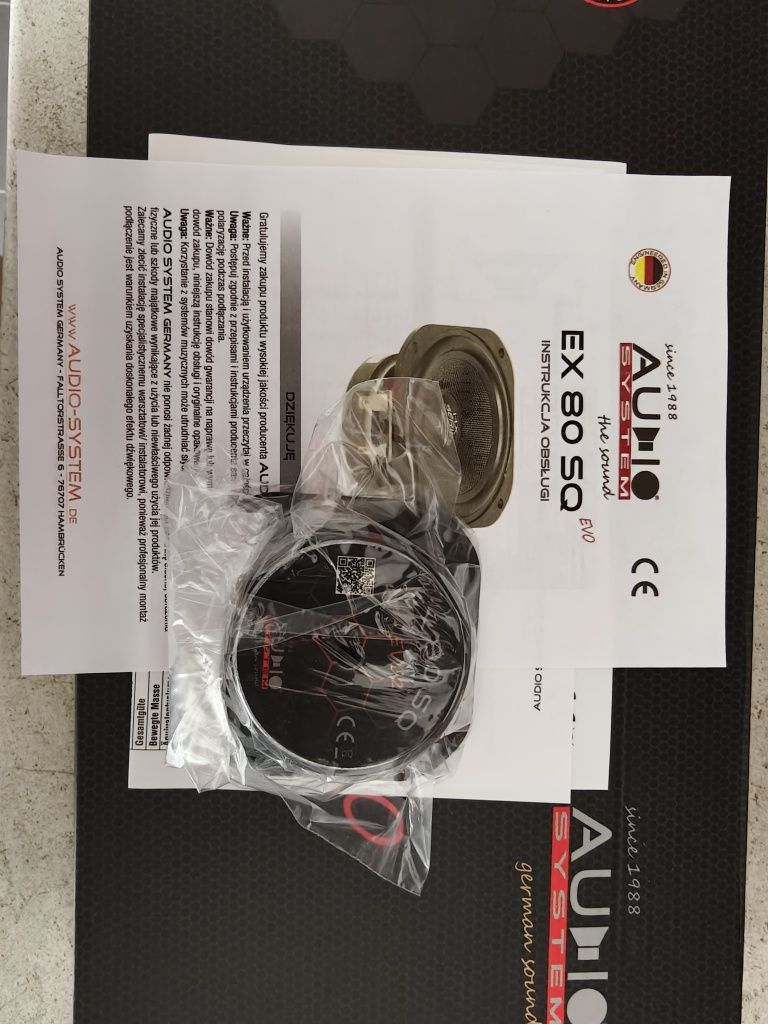 Głośnik Audio System EX80SQ Evo2 80mm skoda centralny VW