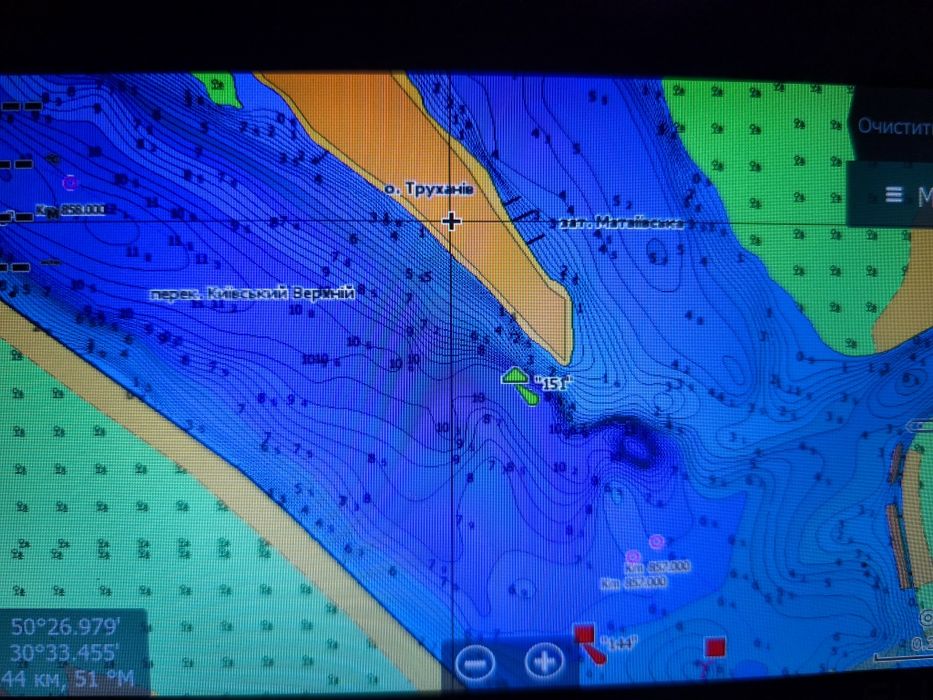 Карти для єхолота Lowrance Navionics 43XG та C-Map весь Дніпро , Десна