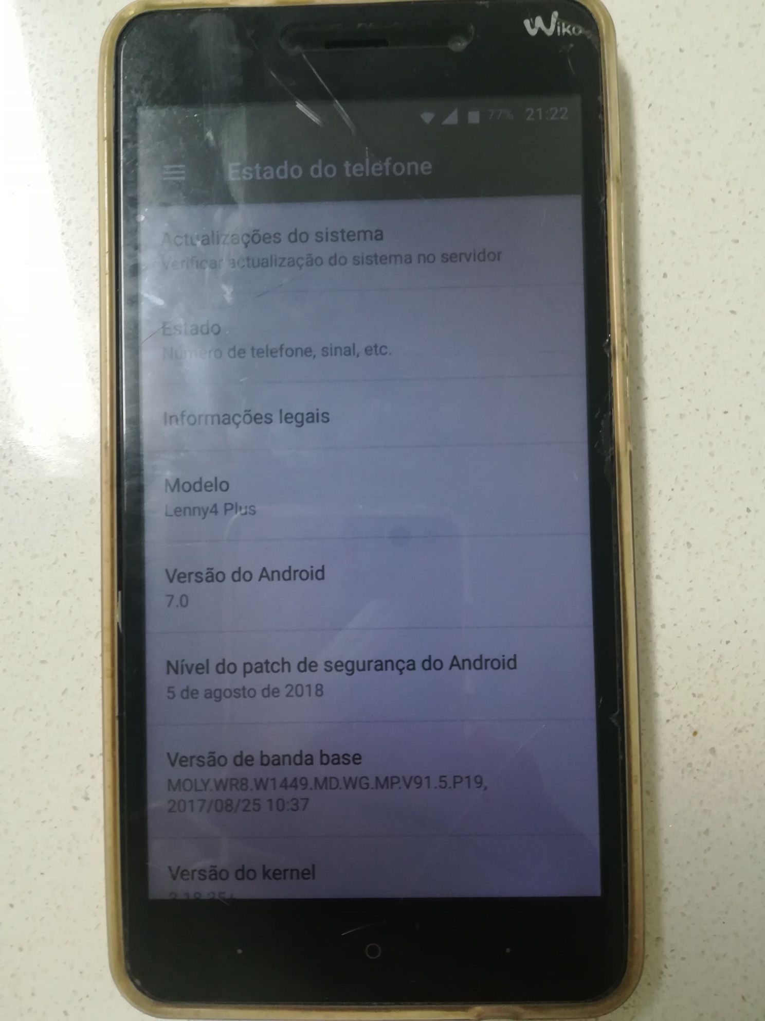 Telemóvel Wiko Lenny 4 plus