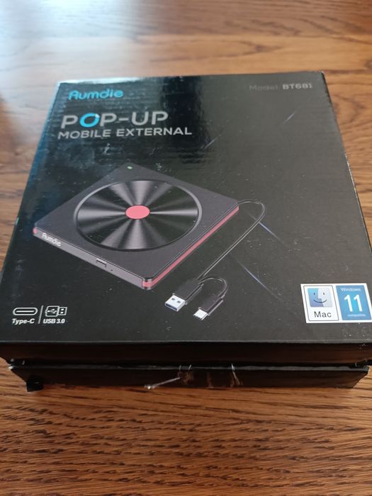 Zewnętrzny odtwarzacz płyt CD/dvd nagrywarka