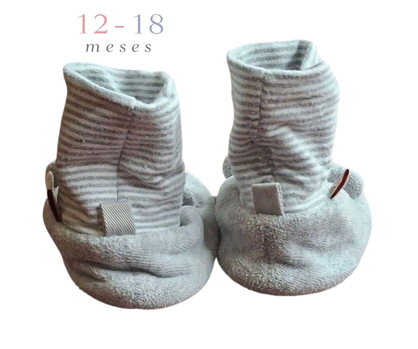 Pantufas Cinzentas Primark 12-18 meses