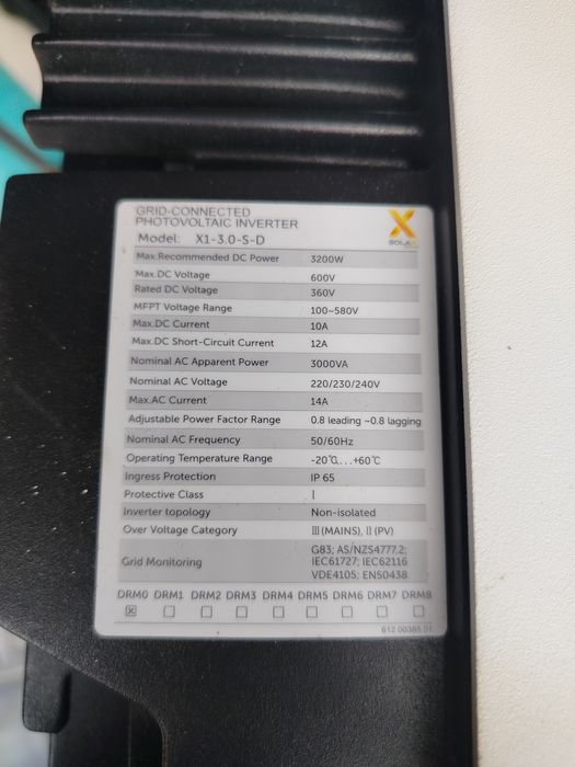 Falownik solax x1 jednofazowy.