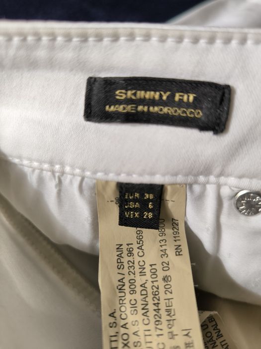 Calças brancas Massimo Dutti