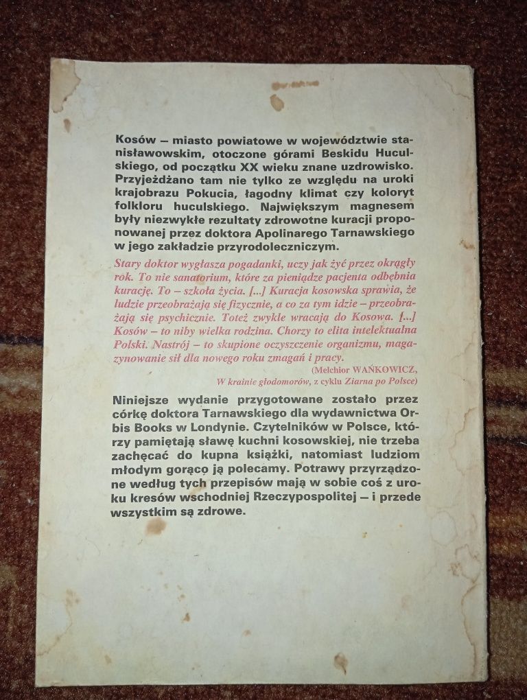 Celina Tarnawska-Busza - Kosowska kuchnia jarska