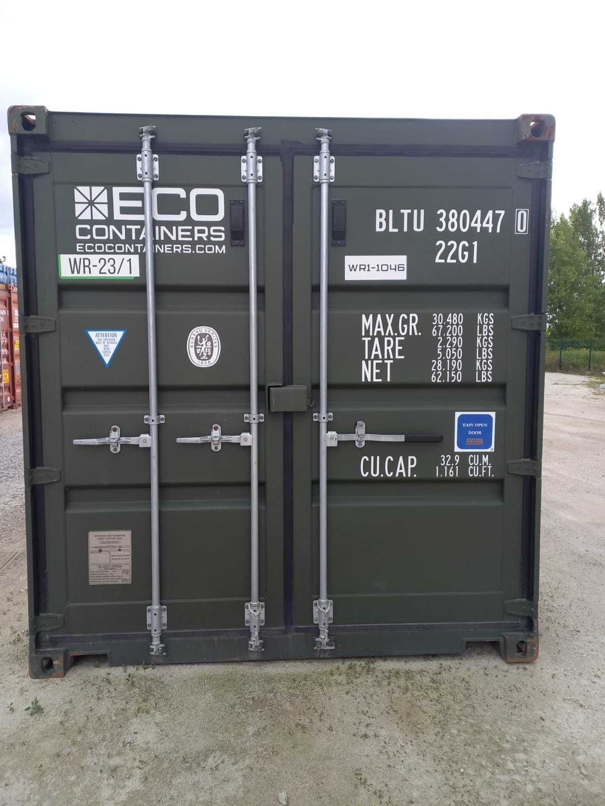 Tanio kontener 20 DD double door otwierany z 2 stron 6 metrowy