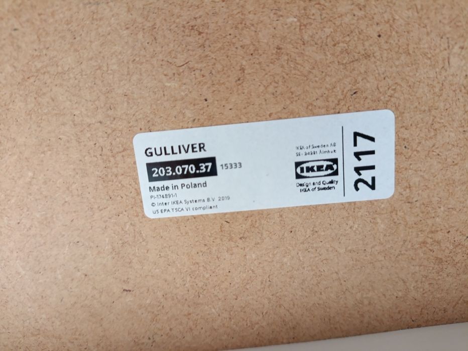 Przewijak Gulliver IKEA biały - Stan Idealny