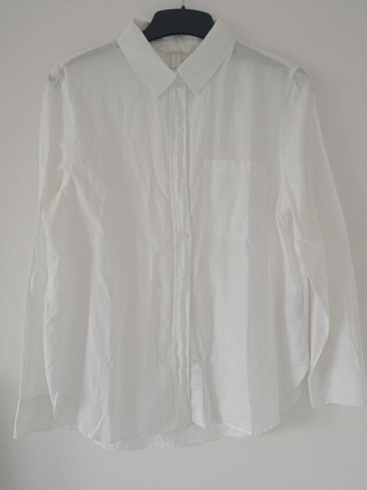 H&M damska biała koszula bluzka bawełna r  S