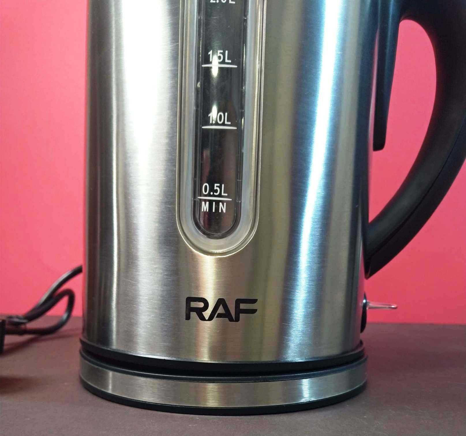 Електричний чайник RAF дисковий метал 2л 1800Wat
